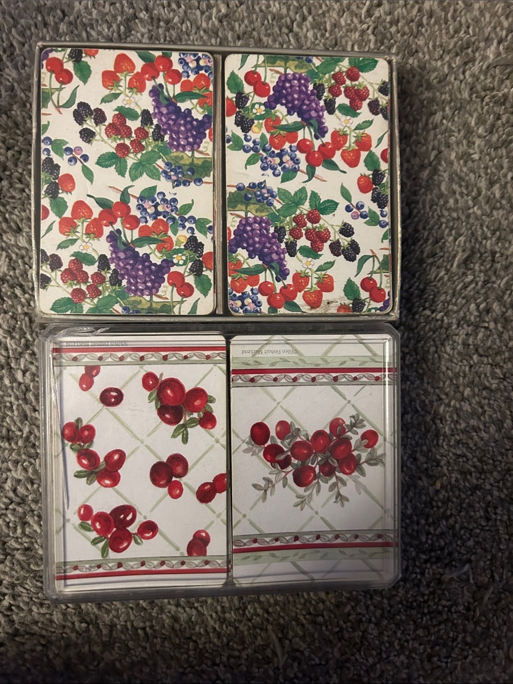 Fruit Pattern 4 sets of playing cards